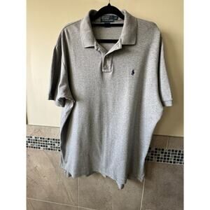 Polo by Ralph Lauren Cotton Gray Short Sleeve Polo Shirt SZ XL NWOT